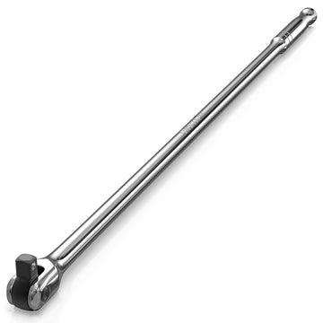 25-Inch Breaker Bar with 1/2" Drive & 180° Swivel Head – Heavy Duty
